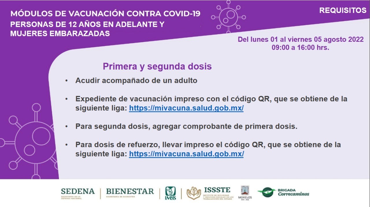 Continúan autoridades sanitarias vacunando contra COVID-19 en Morelos |  Secretaria de Salud
