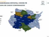 Mapa de casos confirmados de COVID-19 Morelos