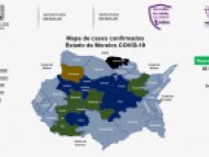 Mapa de casos confirmados de COVID-19 Morelos 