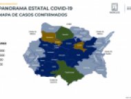 mapa de contagiados de COVID-19 en morelos