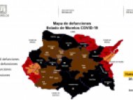 Mapa de defunciones por municipio COVID-19 Morelos