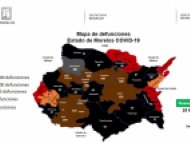 Mapa de Defunciones por COVID-19 Morelos