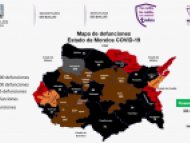 Mapa de defunciones por COVID-19 en Morelos