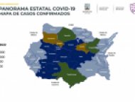 Mapa de casos confirmados de COVID-19 Morelos