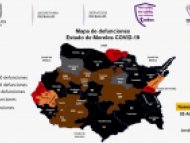 Mapa de defunciones en Morelos COVID-19