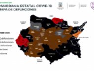 Mapa de defunciones por COVID-19 Morelos