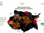 Mapa de defunciones por COVID-19 Morelos