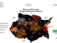 Mapa de defunciones en Morelos COVID-19