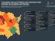 Colonias de alto riesgo de contagio de COVID-19 en Morelos