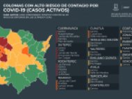 Colonias de alto riesgo por COVID-19 en Morelos