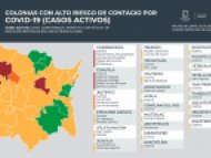 Colonias con alto riesgo de contagio en Morelos