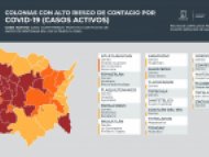 Colonias con alto riesgo de contagio por COVID-19 en Morelos