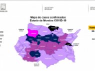 Mapa de casos confirmados COVID-19 Morelos