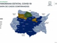 Mapa de casos confirmados de COVID-19 Morelos