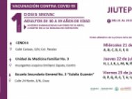 Llega vacunación contra COVID-19 a Cuernavaca, Jiutepec y Cuautla para personas de 30 a 39 años