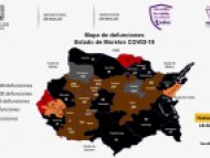 Mapa de defunciones por COVID-19 Morelos
