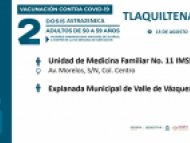 Completan esquema de vacunación contra COVID-19 en cuatro municipios de Morelos
