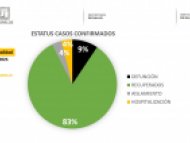 Estatus de casos confirmados de COVID-19 Morelos