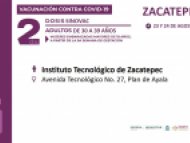 Alistan segunda dosis contra COVID-19 para personas de 30 a 39 años en Tepoztlán, Axochiapan y Zacatepec