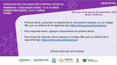 <a href="/noticias/aplicaran-autoridades-sanitarias-dosis-contra-covid-19-de-refuerzo-personas-de-15-anos-y">Aplicarán autoridades sanitarias dosis contra COVID-19 de refuerzo a personas de 15 años y m...</a>