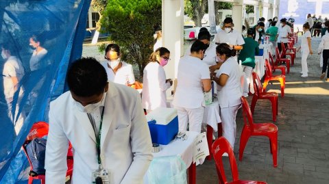 Suman más de 15 mil profesionales de la educación inmunizados en Morelos
