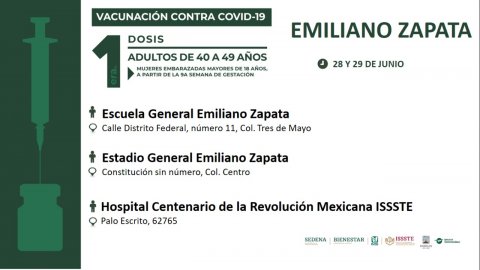 <a href="/noticias/convocan-personas-de-40-49-anos-de-jojutla-zacatepec-y-emiliano-zapata-vacunarse-contra">Convocan a personas de 40 a 49 años de Jojutla, Zacatepec y Emiliano Zapata a vacunarse cont...</a>