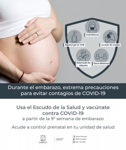 Exhorta SSM a mujeres embarazadas a vacunarse contra COVID-19