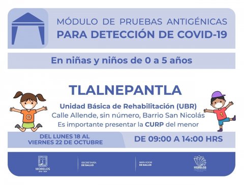 Aplicarán pruebas antigénicas en Tlalnepantla