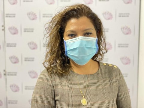 Karina Lilian Pedraza Flores, responsable de la Coordinación de Micobacteriosis y Enfermedades Respiratorias de SSM