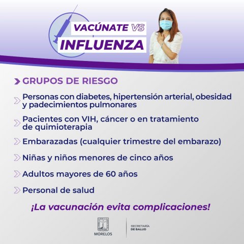 Pide SSM intensificar medidas preventivas contra influenza y COVID-19