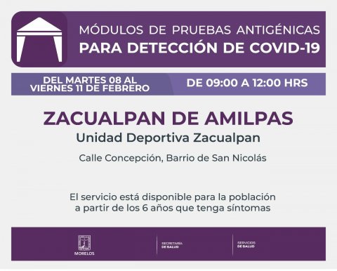 <a href="/noticias/instalara-gobierno-de-morelos-modulos-de-pruebas-antigenicas-en-tlaltizapan-huitzilac-y">Instalará Gobierno de Morelos módulos de pruebas antigénicas en Tlaltizapán, Huitzilac y Zac...</a>