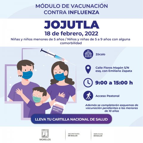 Llama SSM a padres de familia a vacunar a menores de edad contra influenza