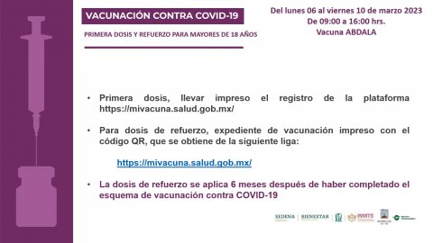 <a href="/noticias/continua-vacunacion-contra-covid-19-personas-mayores-de-18-anos">Continúa vacunación contra COVID-19 a personas mayores de 18 años</a>