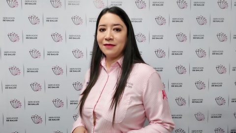 Karina Yasmín Ortega Armenta, responsable estatal del Programa de Cáncer de la Mujer de SSM